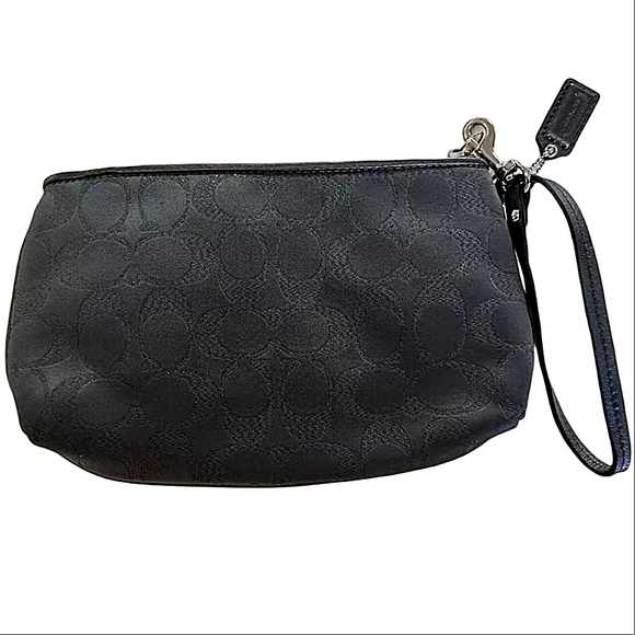 Coach Black Classic Wristlet - 8" L, 5" H, 2" D - Picture 8 of 14
